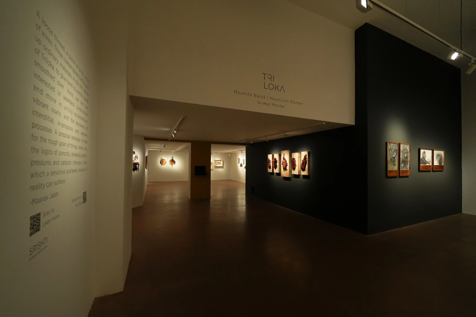 Installation view at Srishti Art
